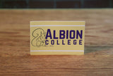 Yellow Albion College Squirrel Sticker