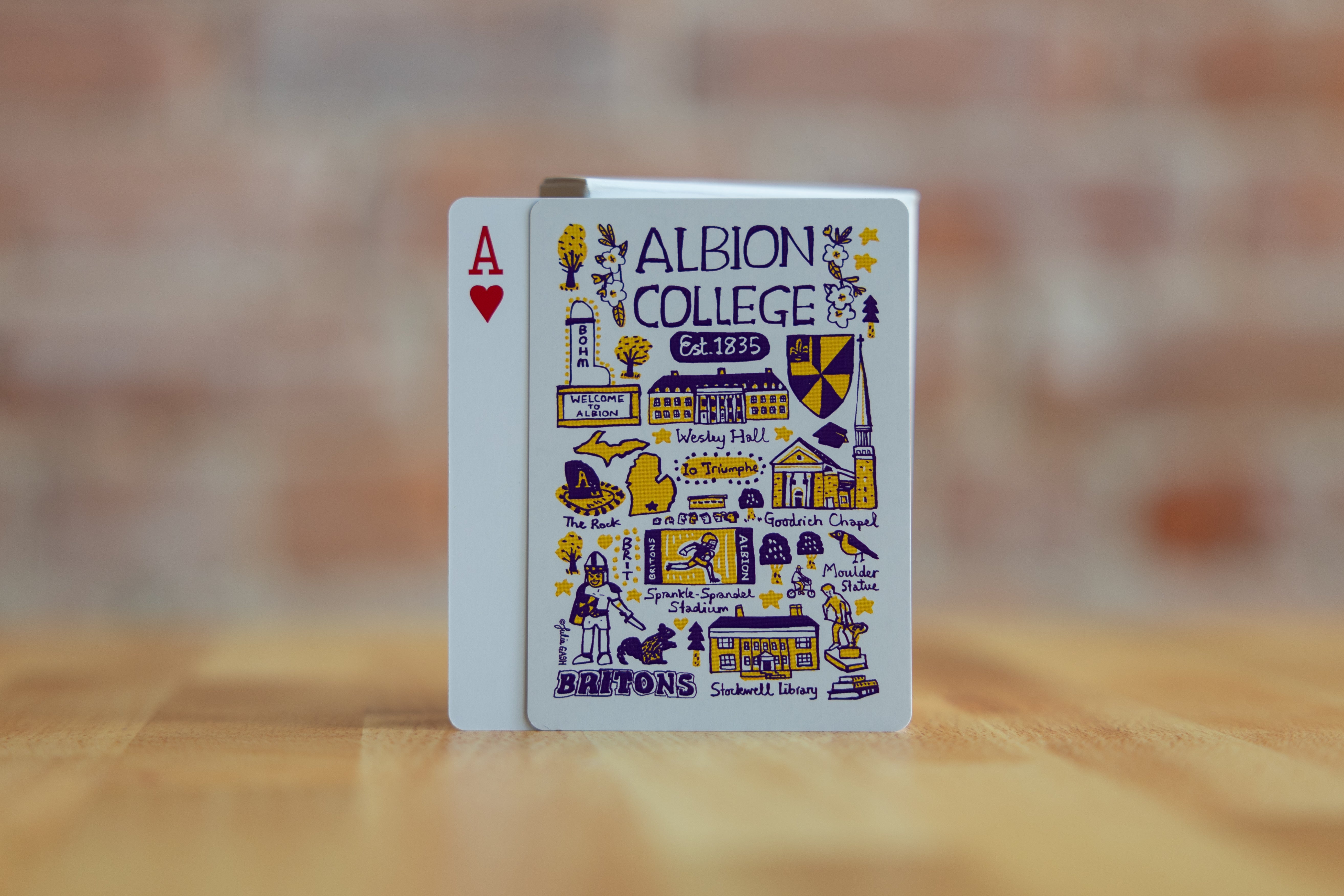 Albion College Playing Cards by Julia Gash