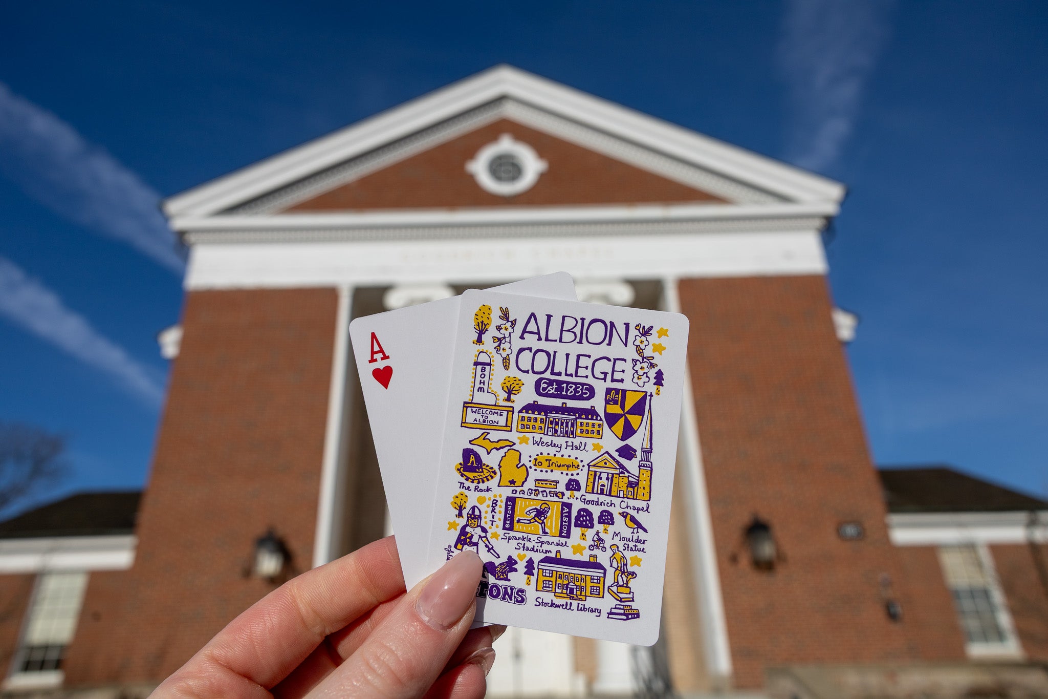Albion College Playing Cards by Julia Gash