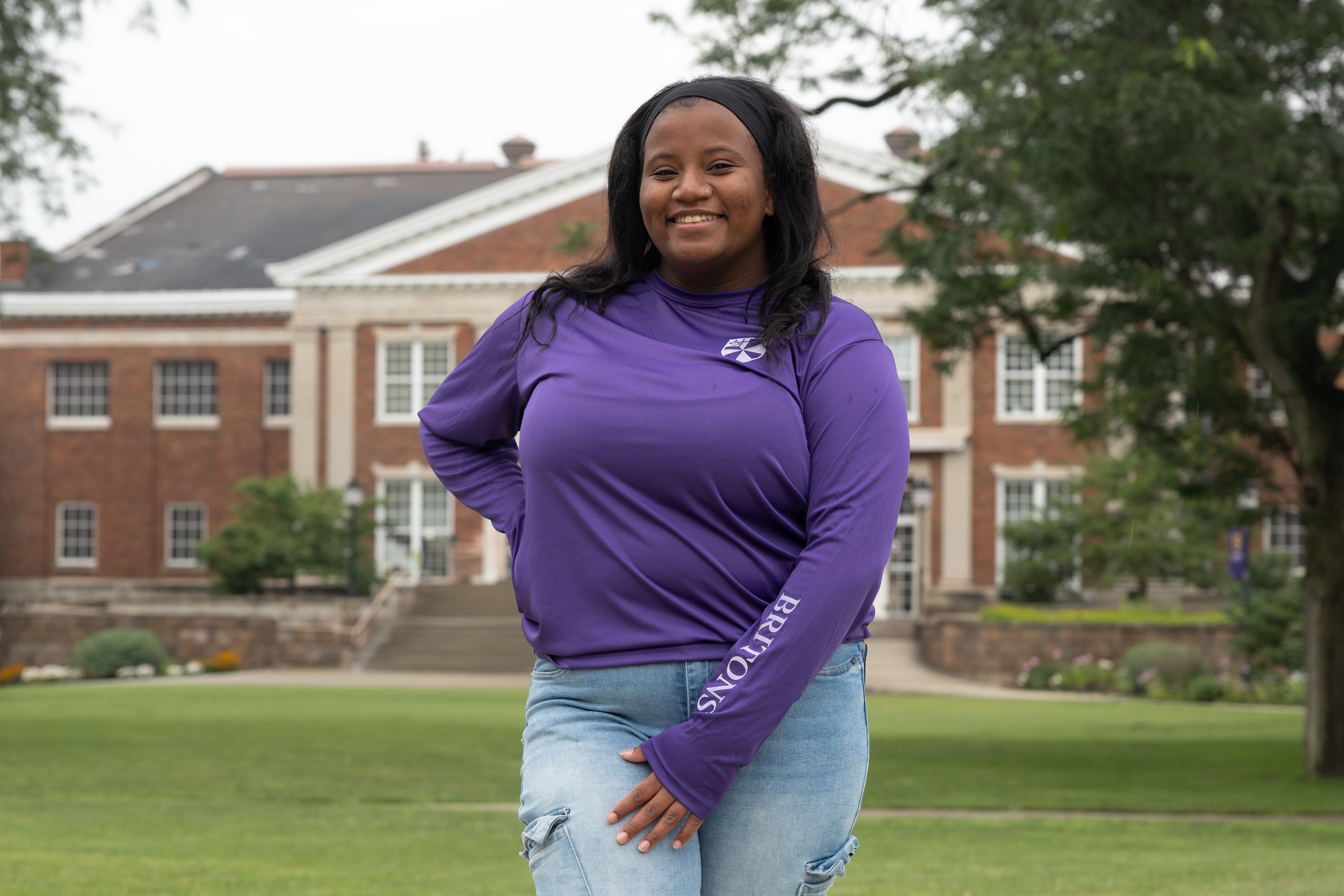 Purple Briton Pride Long Sleeve Tee