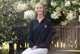 Black Albion College Shield 1/4-Zip Pullover