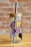 Go Brits Doodle Glass Tumbler