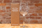 Albion Map Stemmed Wine Glass