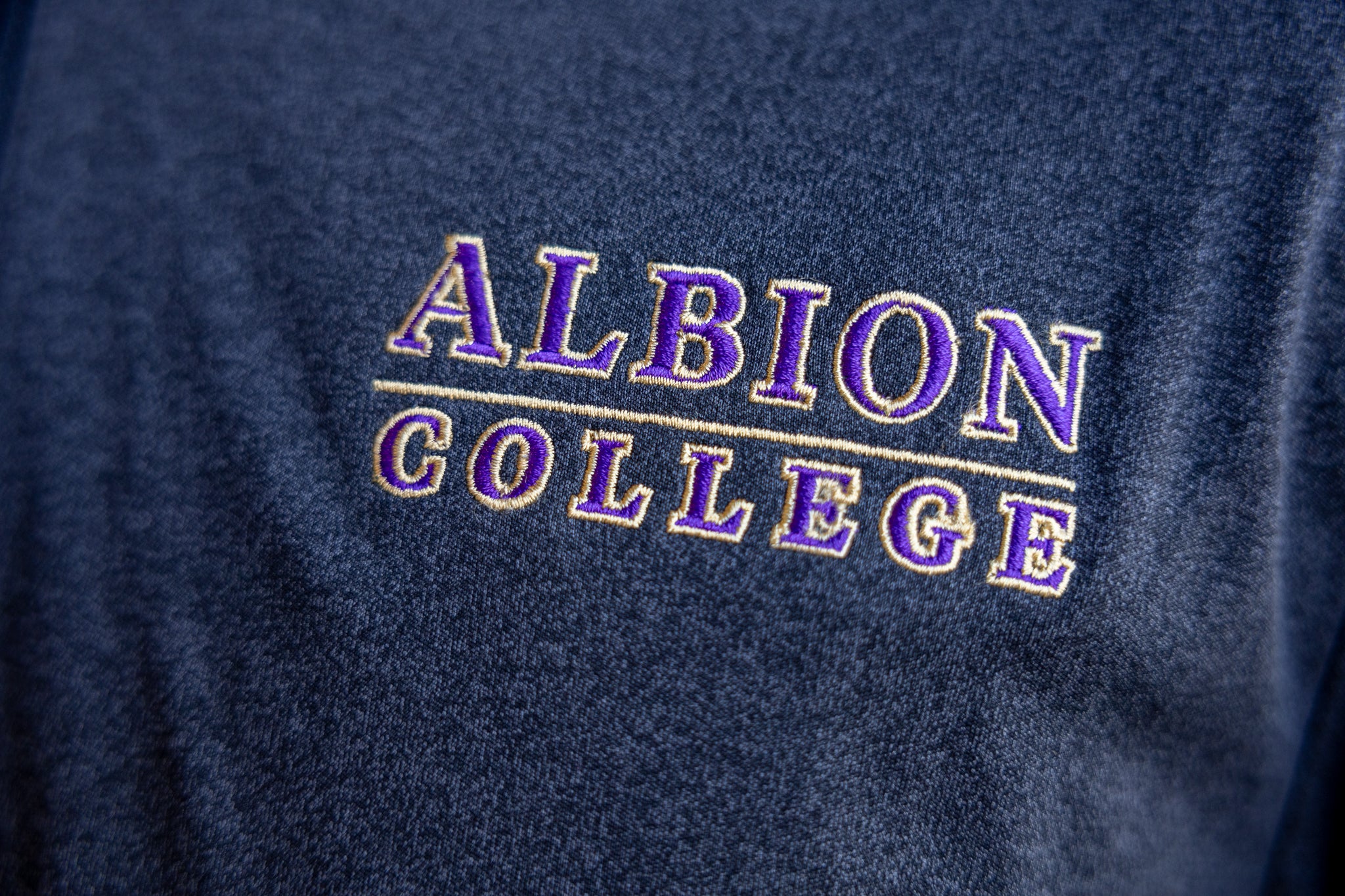 1/2 Zip Embroidered Albion College Lightweight Pullover