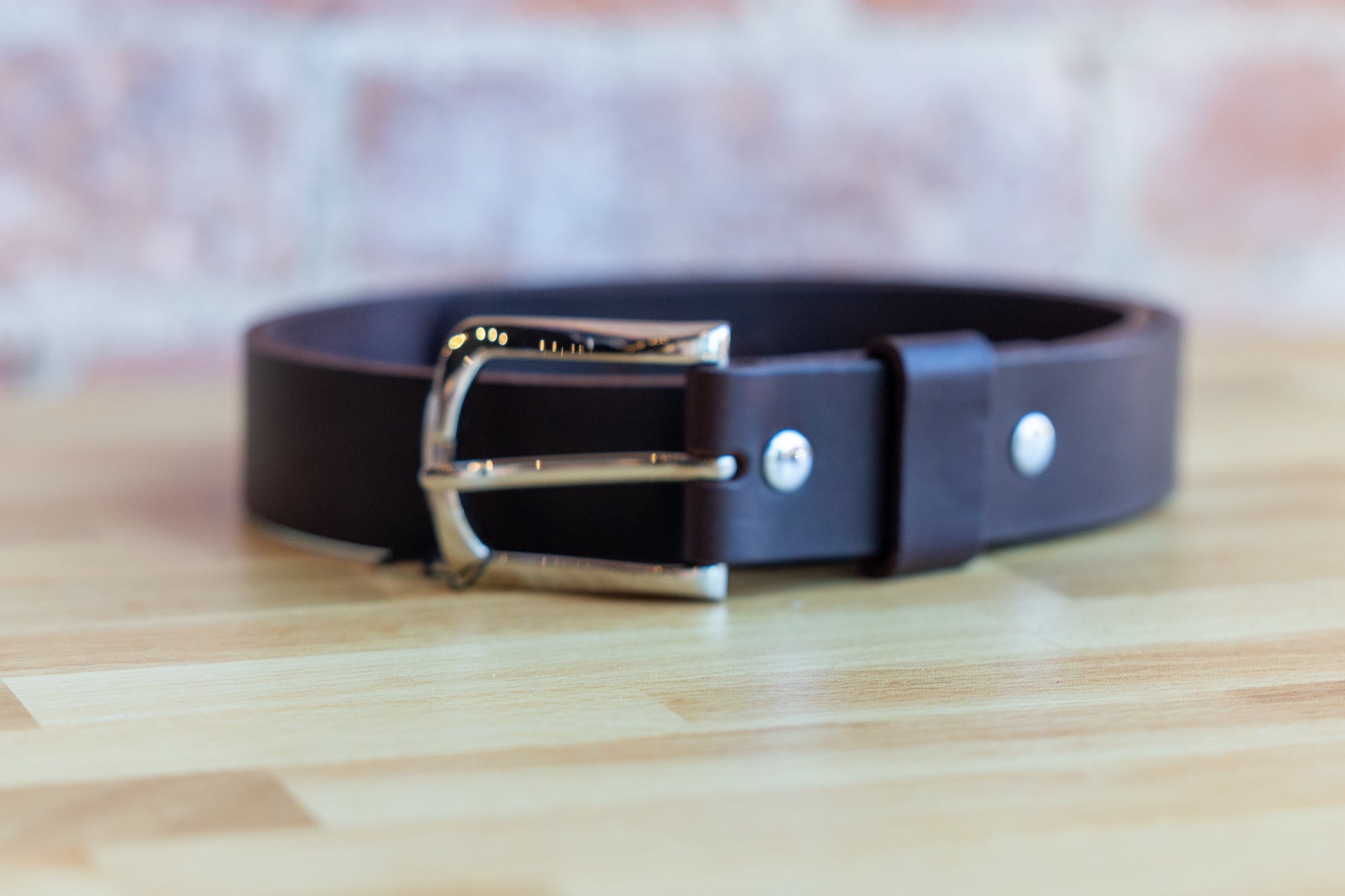 Brown Leather Belt by Michael Borgwardt