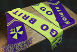 Purple & Yellow Albion College Scarf
