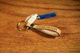 Albion College Leather Loop Keychain