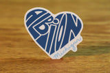 Blue Albion Heart Sticker