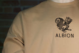 Embroidered Albion Squirrel Crewneck