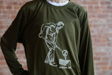 Molder Green Athletic Long Sleeve Tee