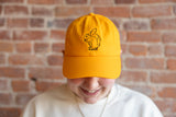 Black Squirrel Embroidered Yellow Dad Hat