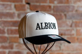Albion Embroidered Black Puff Snapback Hat