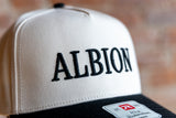 Albion Embroidered Black Puff Snapback Hat