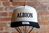 Albion Embroidered Black Puff Snapback Hat