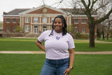 Albion College Purple Patchwork Cropped Tee