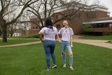 Albion College Purple Patchwork Cropped Tee