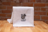 Embroidered Squirrel Tea Towel