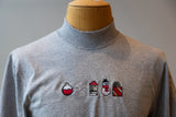 Embroidered Holiday Mock Turtleneck