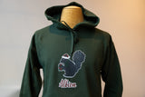Forest Green Santa Squirrel Hoodie