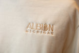 Embroidered Albion Cream Crewneck