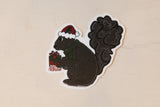 Santa Squirrel Sticker
