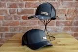 Leather "Albion" Patch Trucker Hat