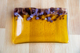 Yellow Glass Tray by Nancy Doyal