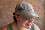 Albion Blue Gill Embroidered Dad Hat
