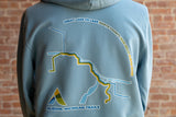 Albion Trails Blue Hooded Sweatshirt