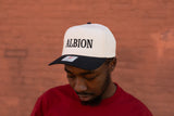 Albion Embroidered Black Puff Snapback Hat