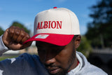 Albion Embroidered Black Puff Snapback Hat