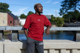 ALB Embroidered Red Heavyweight Shirt