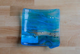 Small Blue Glass Tray by Nancy Doyal