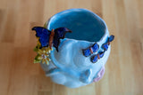 Decorative Blue Face Bowl by Paige Young