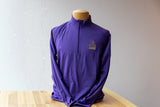 Albion "A" Embroidered Purple 1/4 Zip Pullover