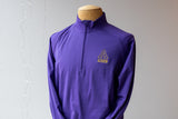 Albion "A" Embroidered Purple 1/4 Zip Pullover