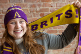 Purple & Yellow Albion College Scarf