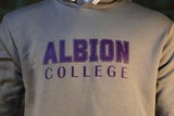 Classic Albion College Grey Hoodie