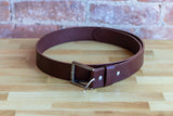 Brown Hermann Oak Leather Belt by Michael Borgwardt