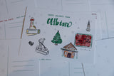 Happy Holidays from Albion Postcard