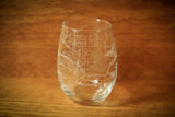 Albion Map Stemless Wine Glass