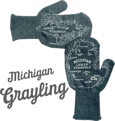Gray Michigan Mittens Collection