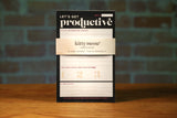 "Let's Get Productive" To Do List Note Pad