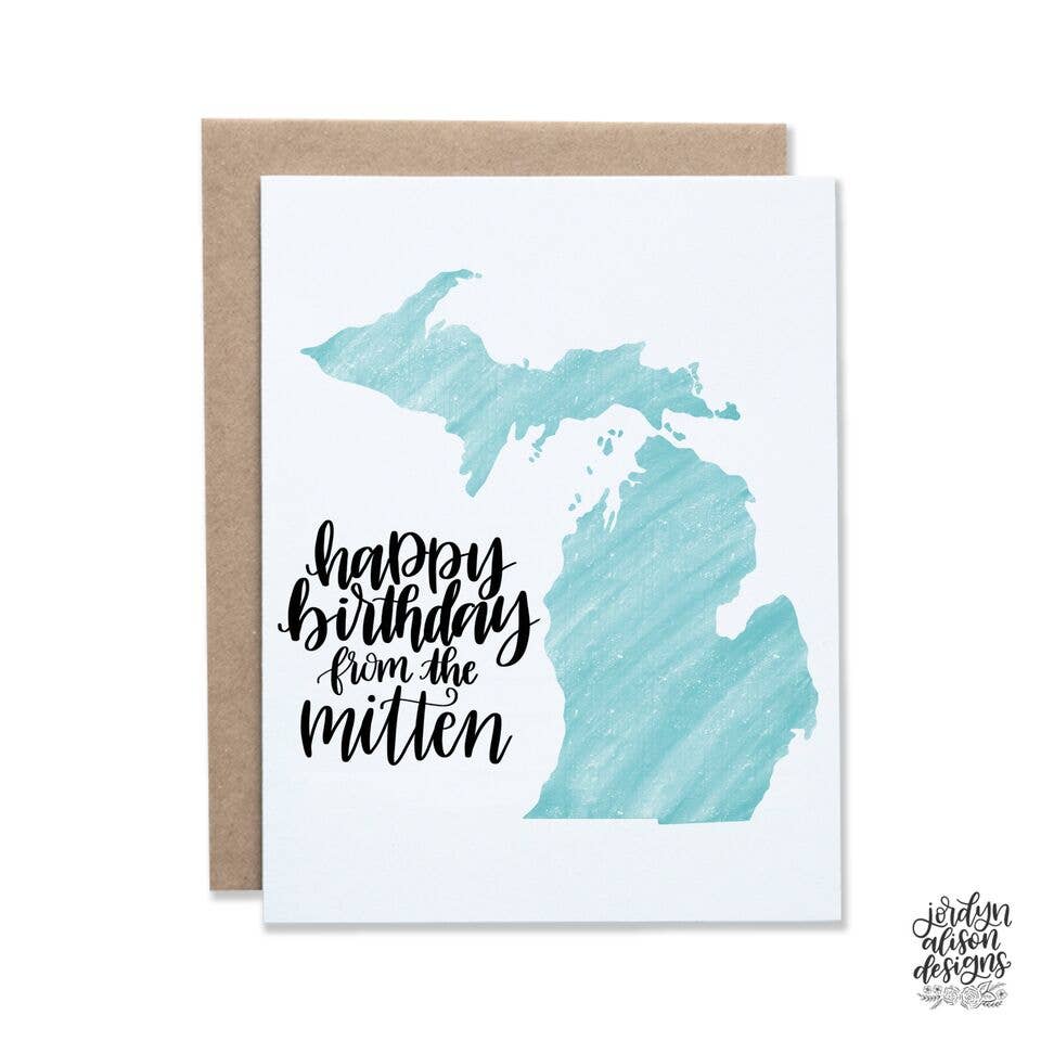 Happy Birthday from the Mitten Card