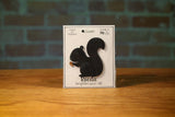 Hand-Painted Black Squirrel Magnet