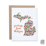 Greetings from Michigan Fall Card