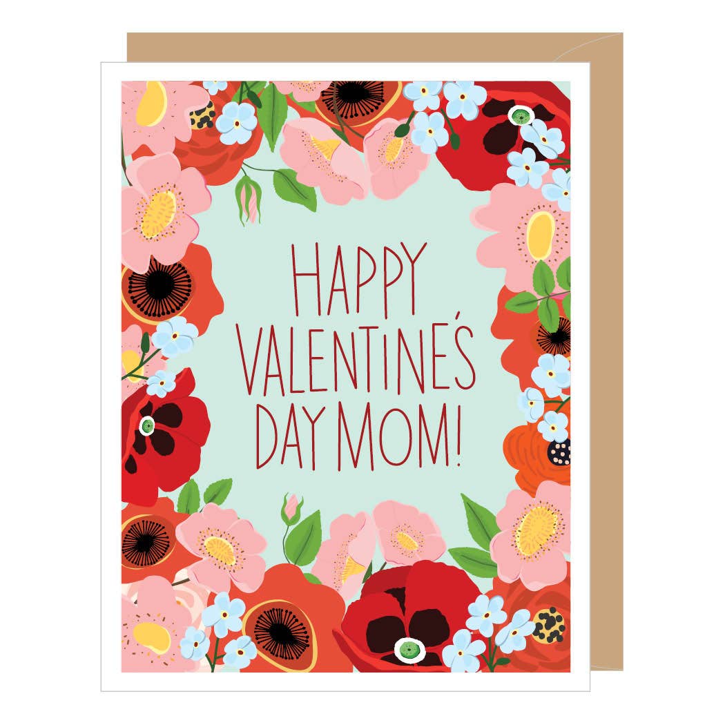Floral Mom Valentine's Day Card floral-mom-valentine-s-day-card