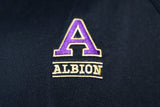 Athletic 1/4 Zip Pullover- Black - Albion College Embroidered
