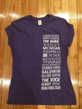 Albion College Scroll T-Shirt - Womens