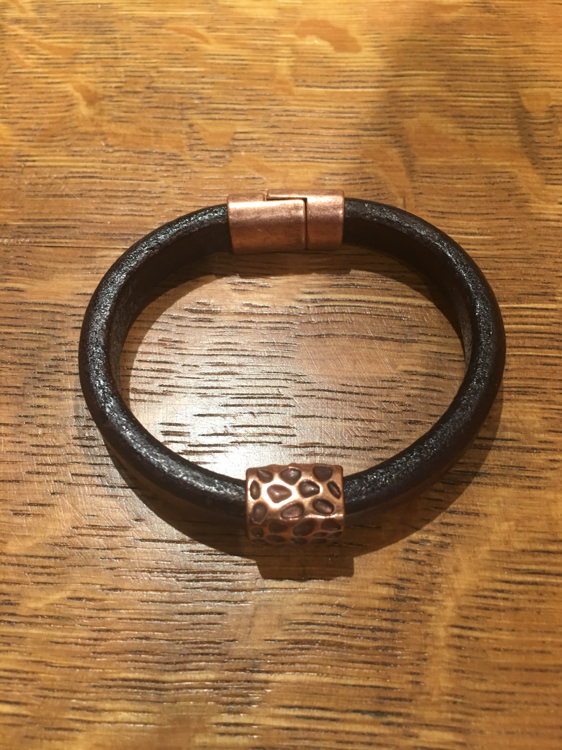 Leather Bracelet by GG's Gems